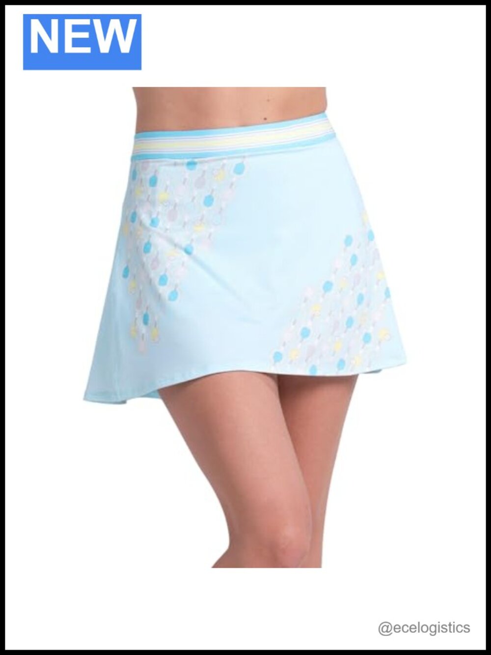 A-line Geo Pickleball Skirt with Pockets